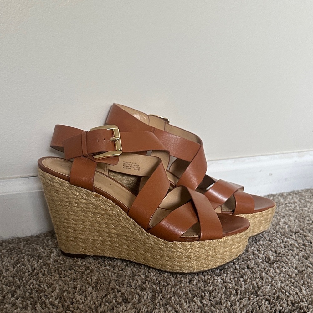 MICHAEL Michael Kors Brown Wedge Sandals